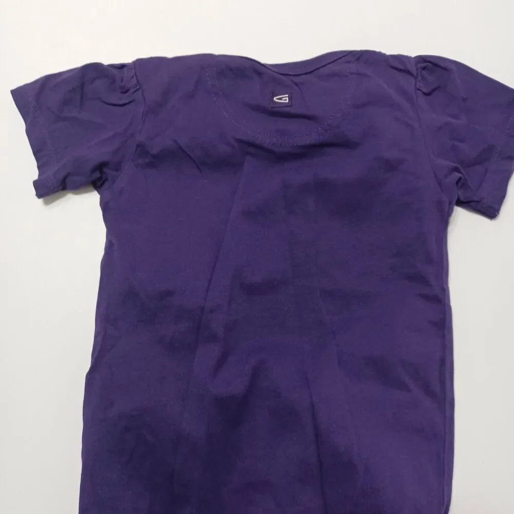 TCU Horned Frogs Garb Inc Girls T-Shirt Purple White Short Bodysuit TX Christian